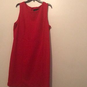 Peach velvet red dress New York Sz 16 NWT